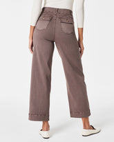 SPANX® Stretch Twill Pull-On Cropped Pant | Smoke